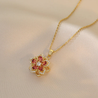 Skanto | Rotating Bauhinia Necklace