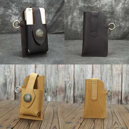 Multifunctional leather phone case