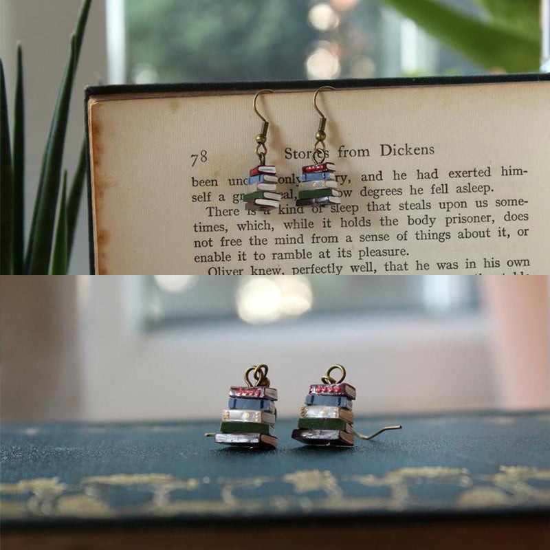 Skanto | Book Stack Earrings