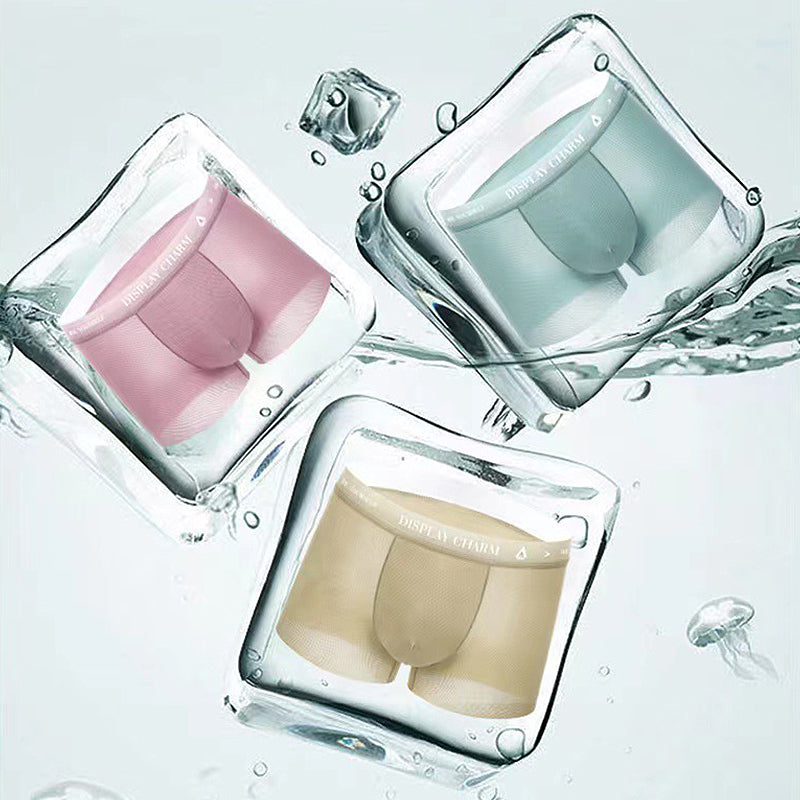 Breathable men's underwear made of ice silk