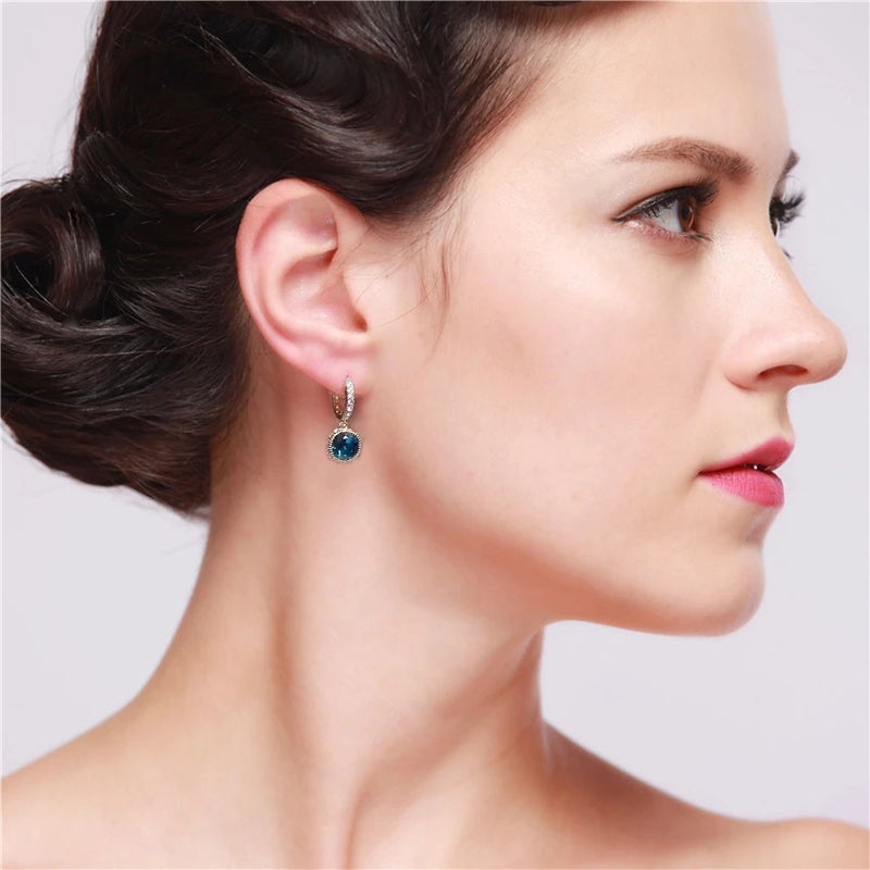 Skanto | Blue Crystal Earrings, 1 Pair