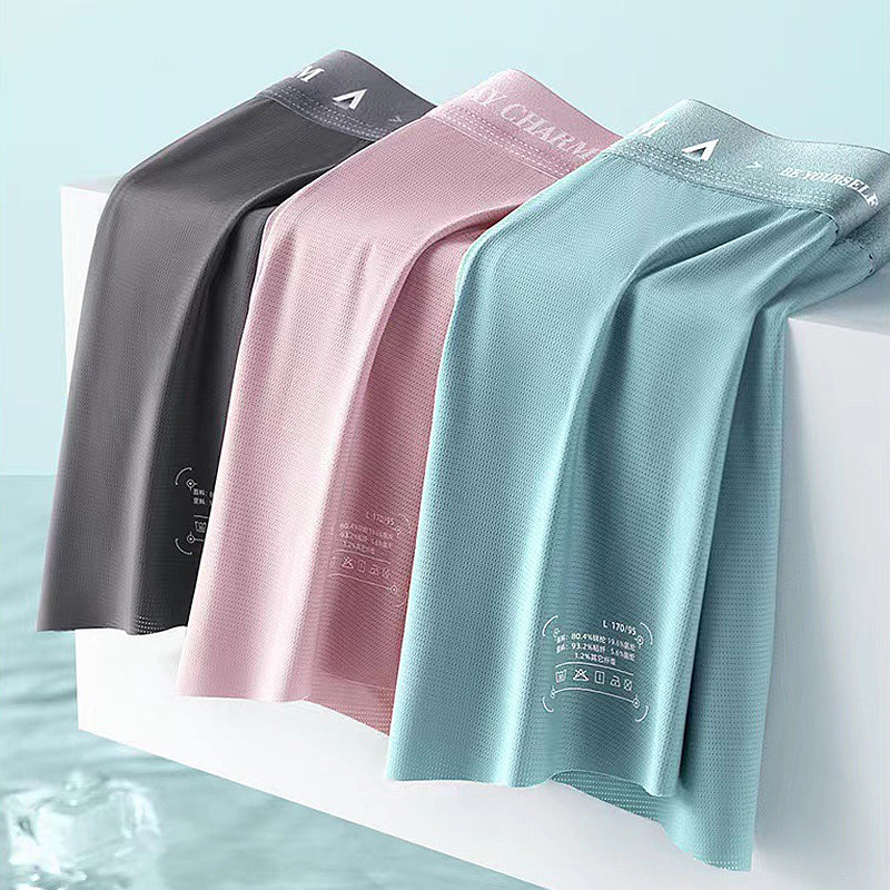 Breathable men's underwear made of ice silk