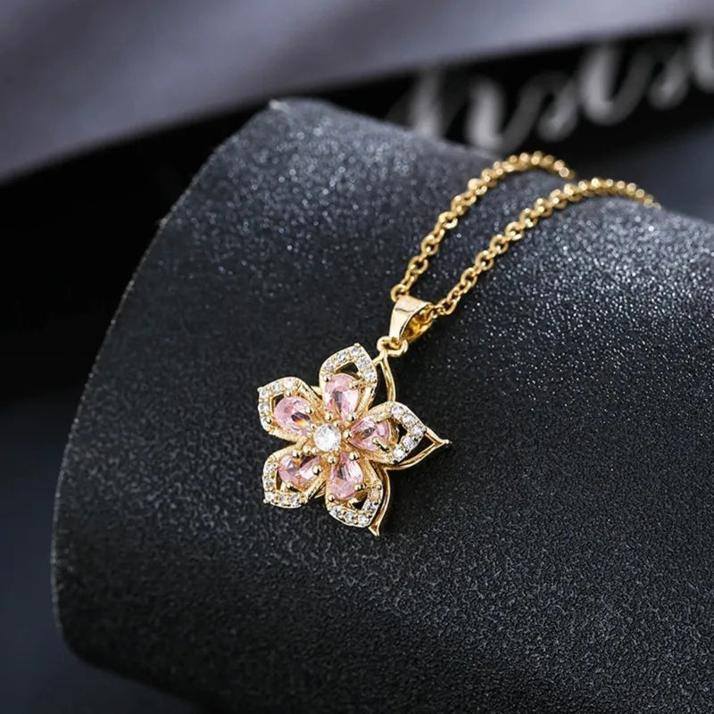 Skanto | Rotating Bauhinia Necklace