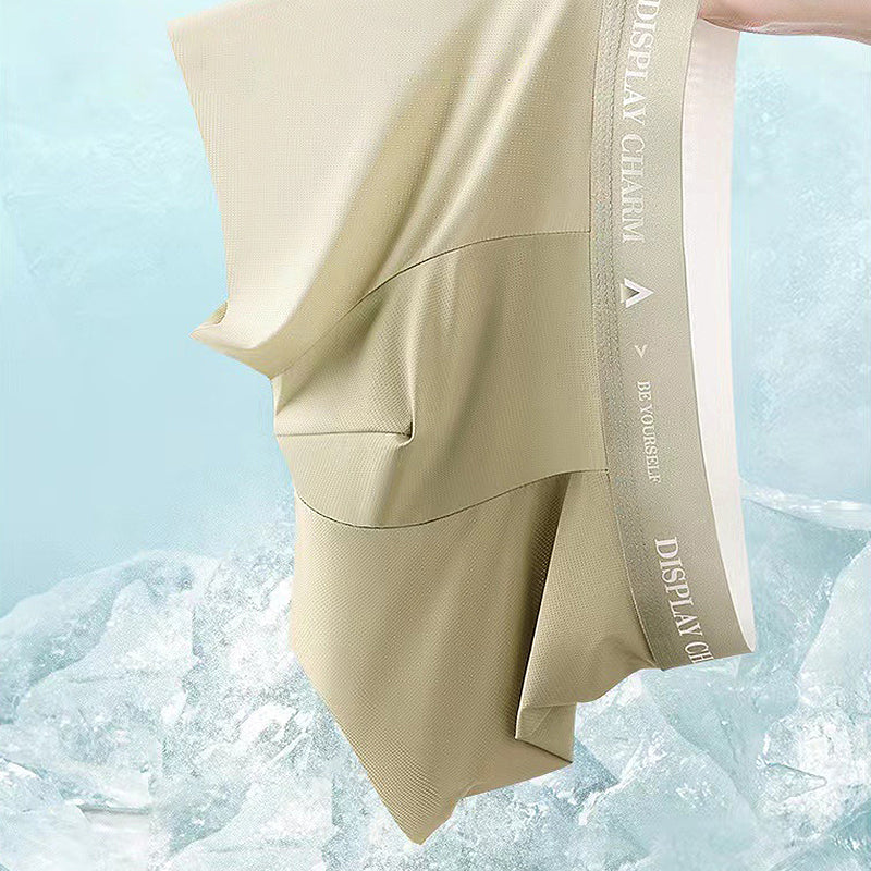 Breathable men's underwear made of ice silk