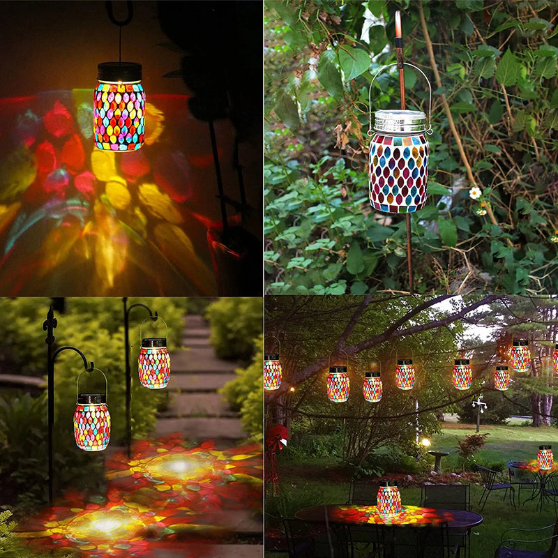 BowLift | Mosaic Waterproof Solar Night Lanterns