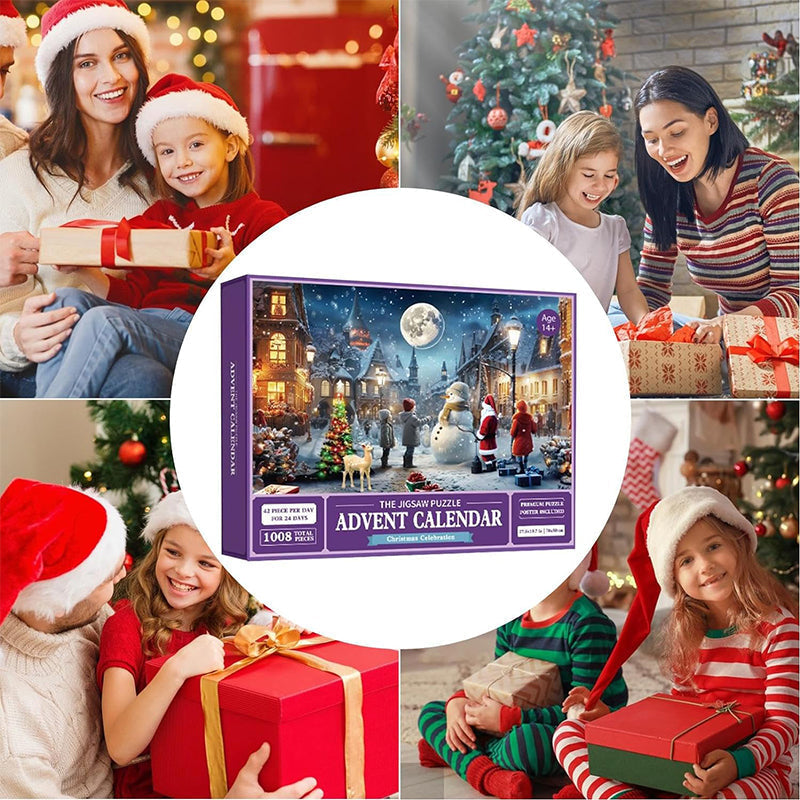 Skanto | 1000 Piece Christmas Puzzle Advent Calendar - Christmas Gift