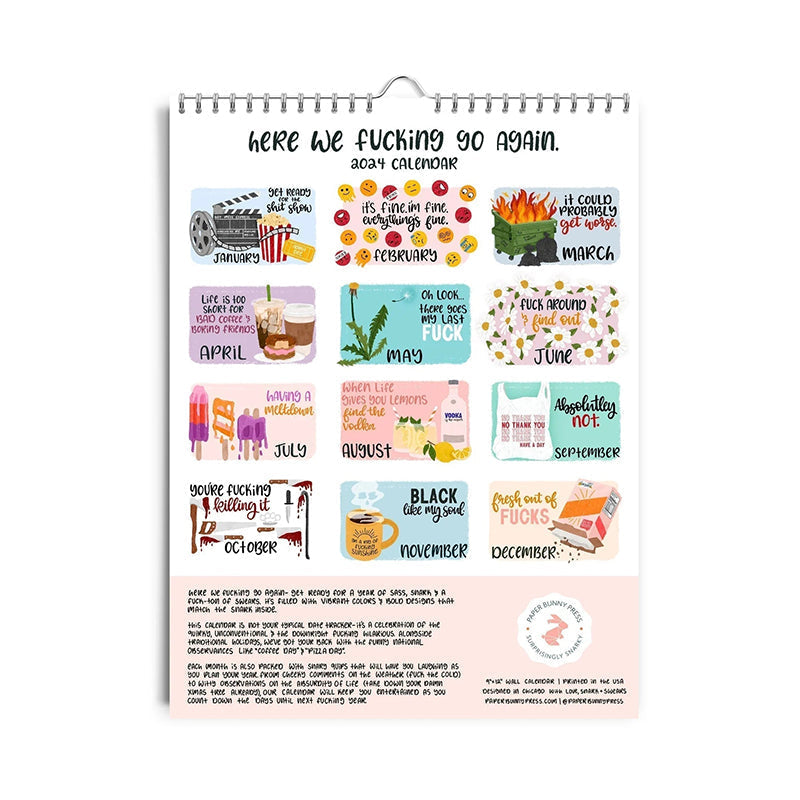 Skanto | HERE WE ARE AGAIN FAEN 2025 CALENDAR
