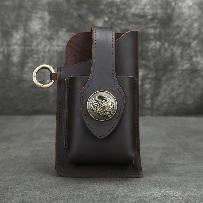 Multifunctional leather phone case