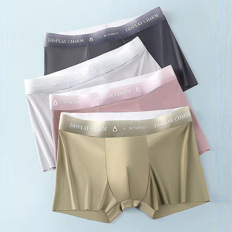 Breathable men's underwear made of ice silk