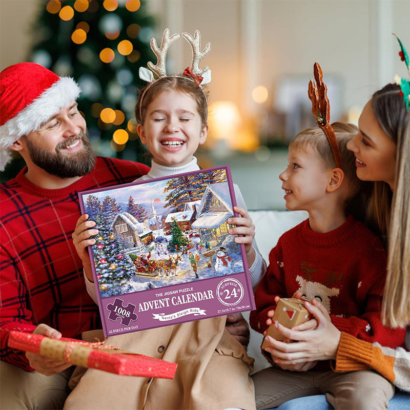 Skanto | 1000 Piece Christmas Puzzle Advent Calendar - Christmas Gift