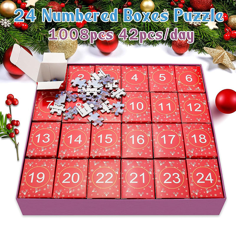 Skanto | 1000 Piece Christmas Puzzle Advent Calendar - Christmas Gift