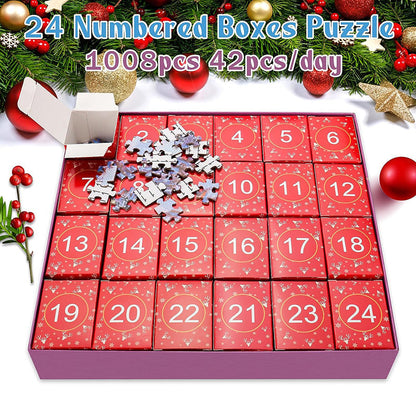 Skanto | 1000 Piece Christmas Puzzle Advent Calendar - Christmas Gift