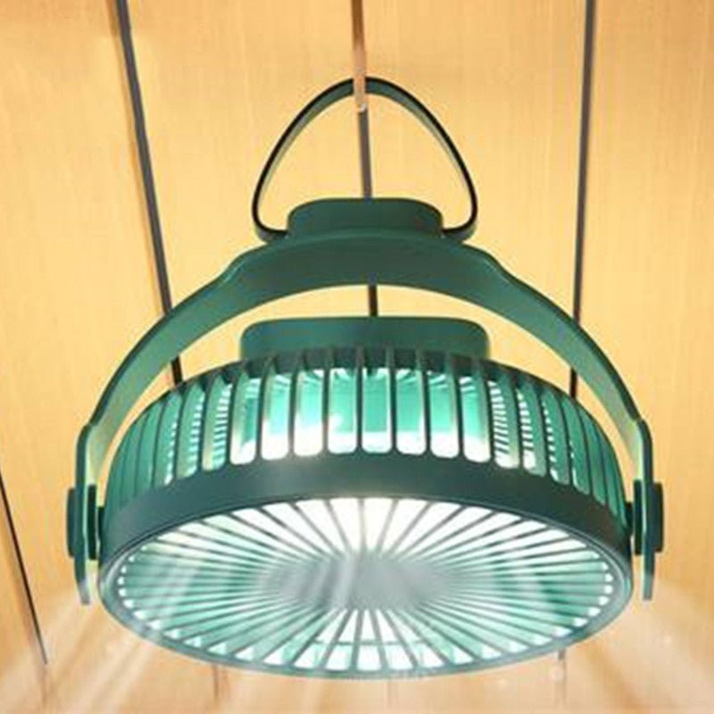 2-in-1 Rechargeable Portable Hanging / Desk Fan, with Night Light, 4 Adjustable Wind Speeds | Karnz