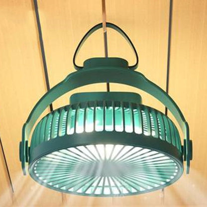 2-in-1 Rechargeable Portable Hanging / Desk Fan, with Night Light, 4 Adjustable Wind Speeds | Karnz