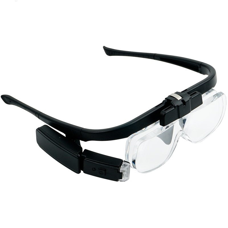 BowLift | Portable Wearable LED Magnifying Glasses, with Adjustable Light Angle & Replaceable Lenses