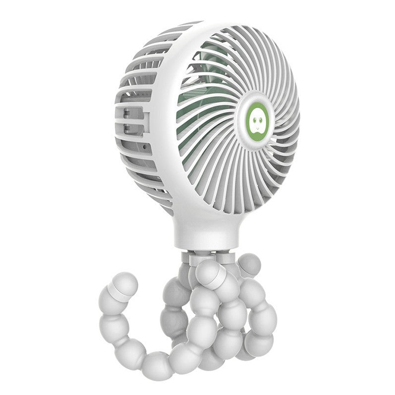 BowLift | Portable Rechargeable Fan with Adjustable Tripod & 3 Wind Modes, for Home, Desk, Stroller & More
