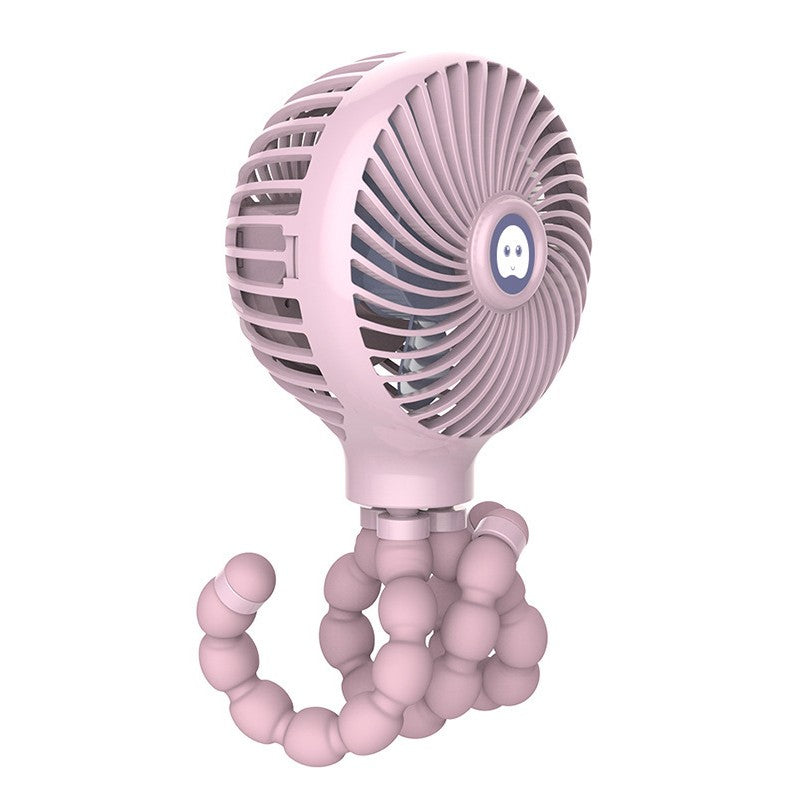 BowLift | Portable Rechargeable Fan with Adjustable Tripod & 3 Wind Modes, for Home, Desk, Stroller & More
