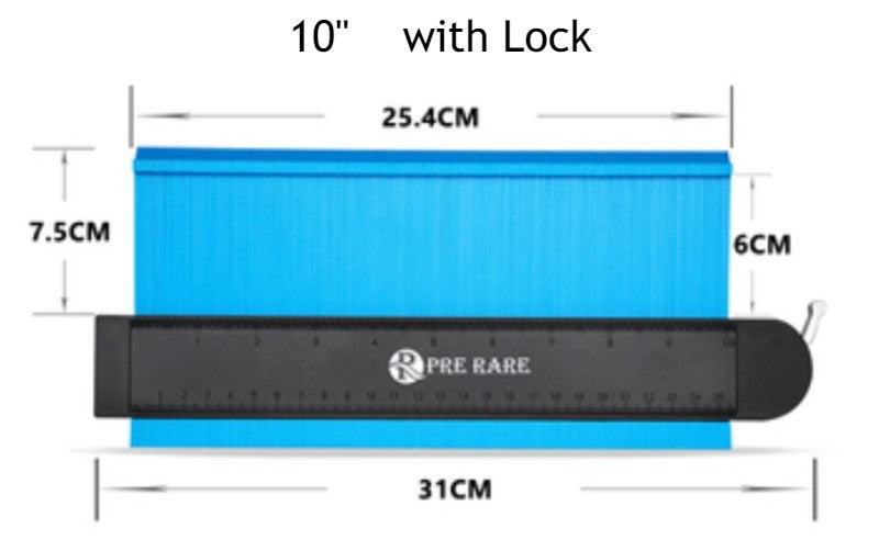 BowLift | Contour Gauge Profile Tool with Lock, for DIY, Pipes, Tiles, Floors, Construction, Corners and Woodworking