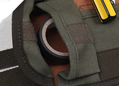 Skanto | Durable Portable Tool Roll Storage Bag, with 19 Pockets & 5 Compartments, for Home, DIY & More