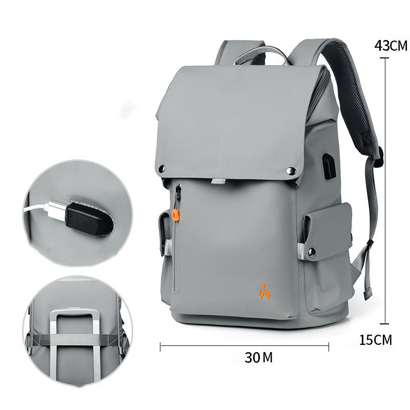 Skanto | Waterproof Large Capacity Backpack with USB Ports and Padded Shoulder Straps, for Commuting, Travel, School