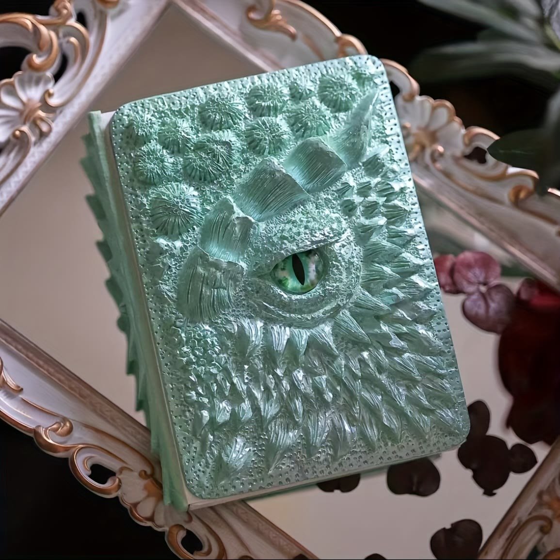 Skanto | Dragon Eye 3D Printed Journal - Handmade Resin Engraved Notebook