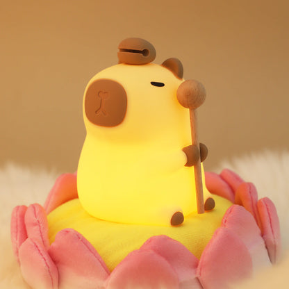Garduru2024 Capybara Silicone Night Light | Soft & Kid-Friendly | Perfect Gift for Boys and Girls