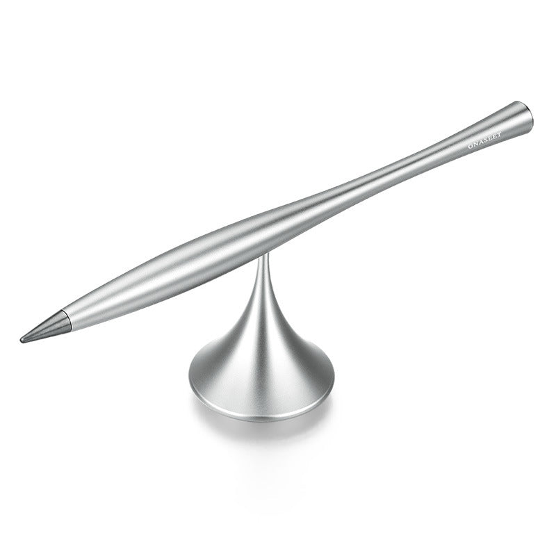 BowLift | Inkless Eternal Metal Pen, with replaceable metal pen tip, Spinning Base & Smooth Aluminum Alloy Shell, for Office, Work & Study
