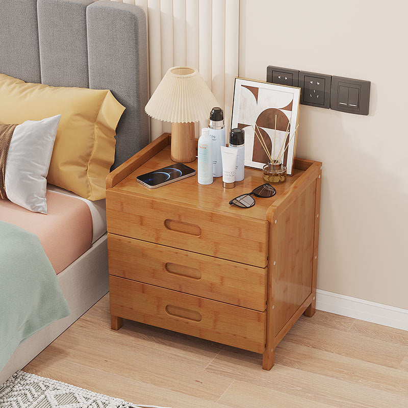 Skanto | HanaCrate Japanese Nightstand | Solid Wood | 1 or 3 Drawers | Minimalist Bedroom Design