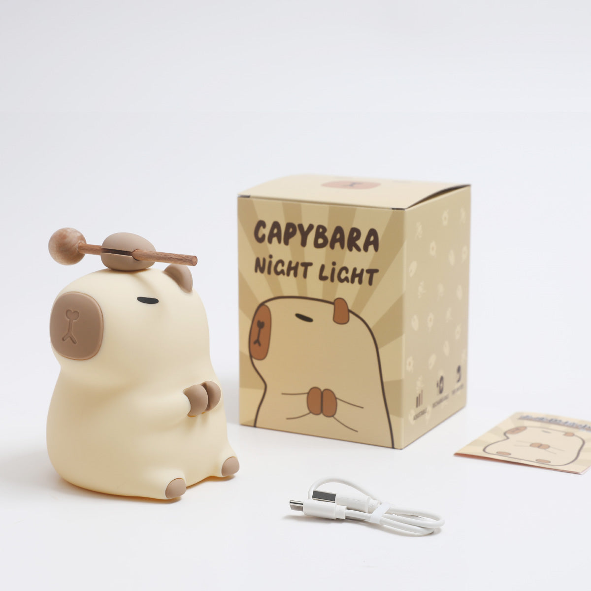 Garduru2024 Capybara Silicone Night Light | Soft & Kid-Friendly | Perfect Gift for Boys and Girls