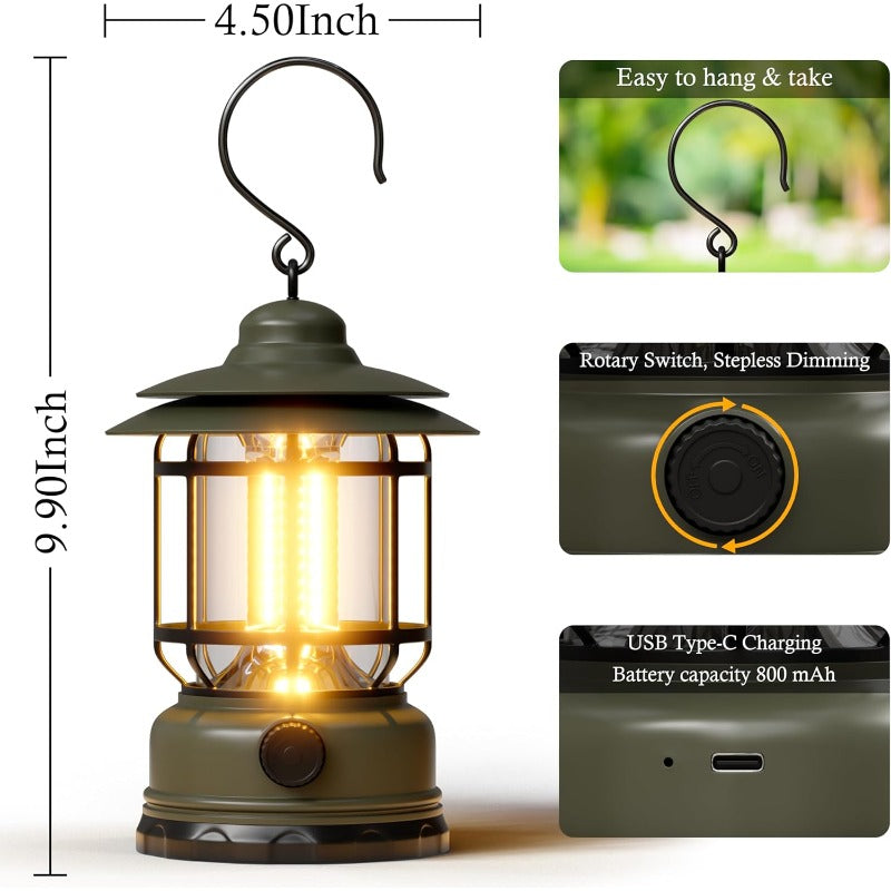 Skanto | Rechargeable Retro LED Camping Lantern