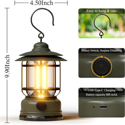 Skanto | Rechargeable Retro LED Camping Lantern