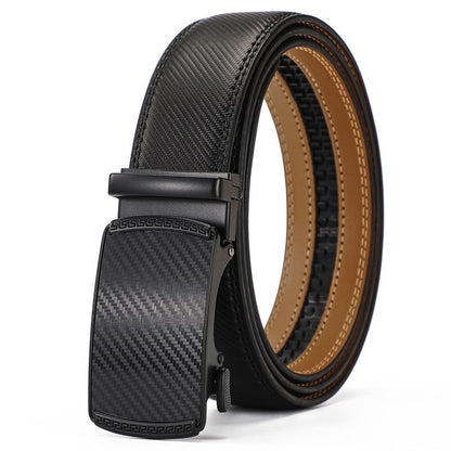 BowLift | Eptchn Leather Ratchet Belt With Adjustable Buckle CrackSlick