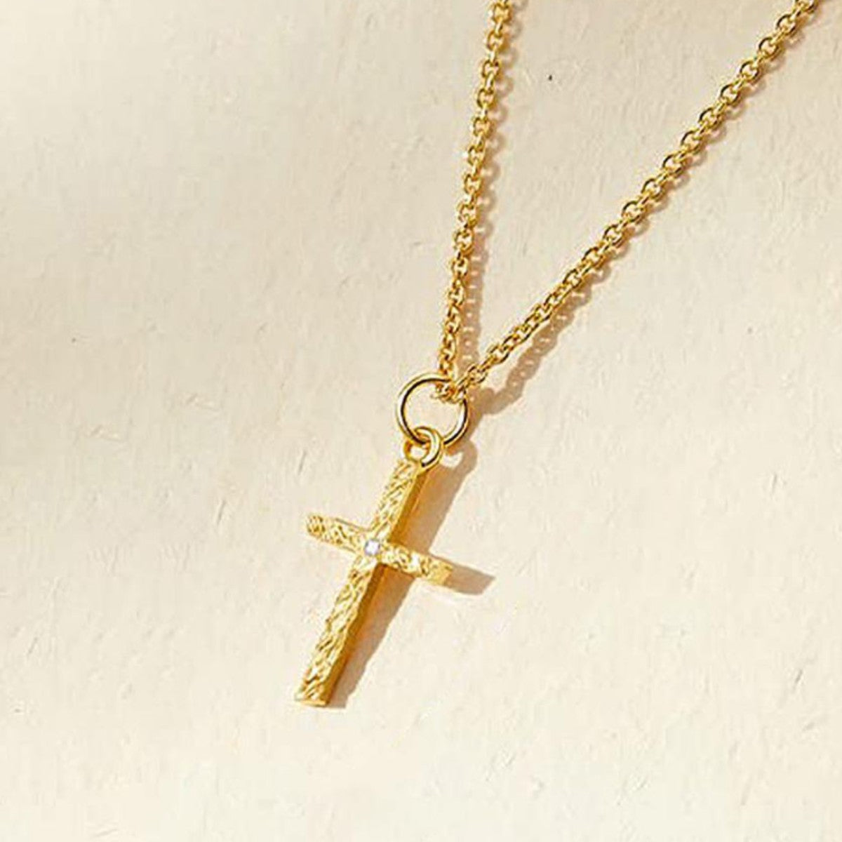 BowLift | 2pc 14k Initial & Cross Necklace Set