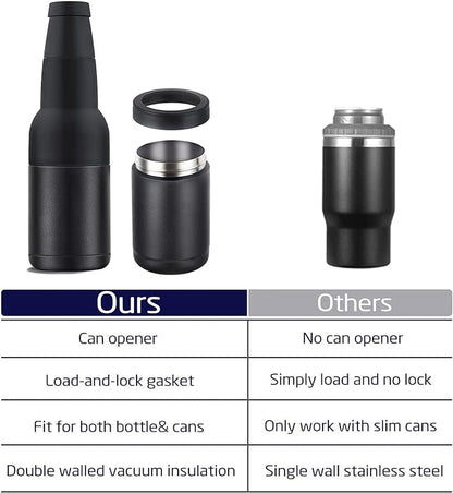 Skanto | Beer Bottle and Can Cooler with Beer Opener.
