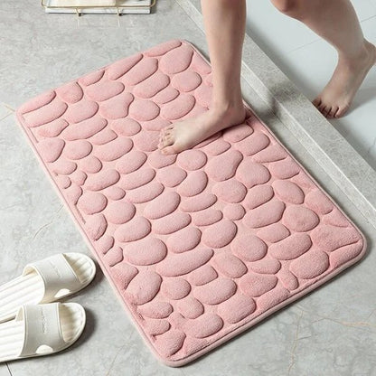 Skanto | Coated Bath Mat with Stone Texture