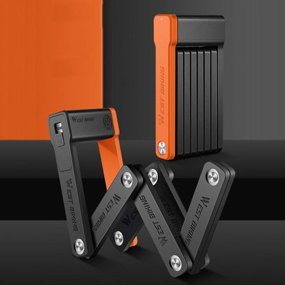 Skanto | Portable Folding Solid Bicycle Lock, with Segmented Design, for Bikes