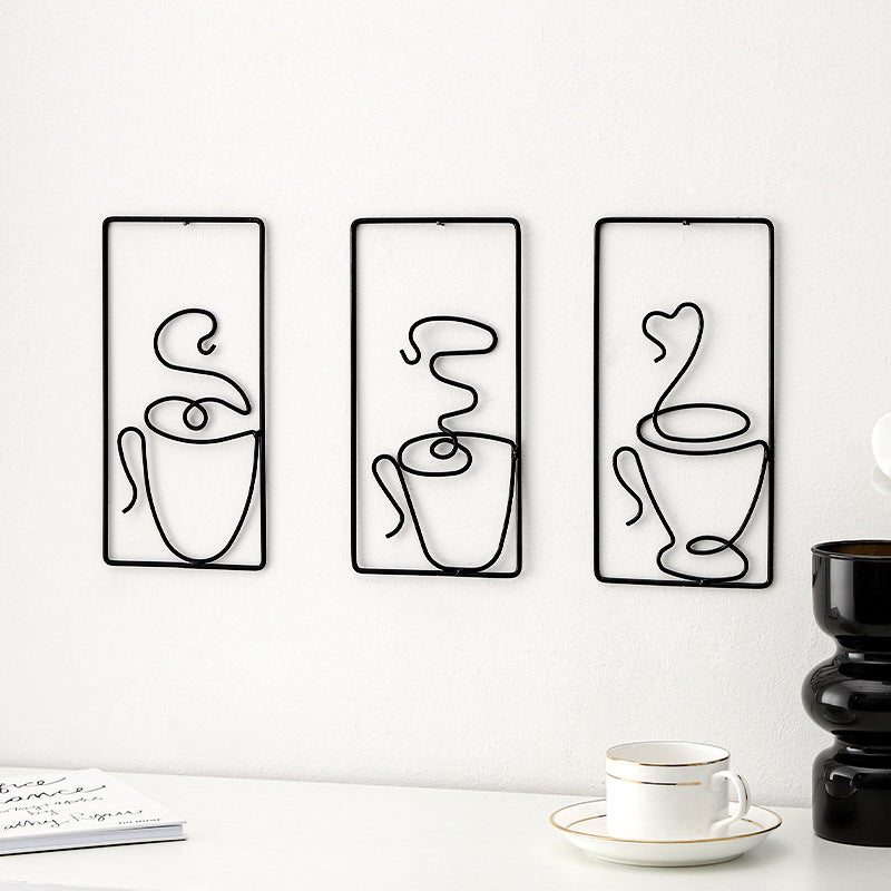 BowLift | Modern Abstract Cat Metal Wall Hanging for Stylish Home Decor