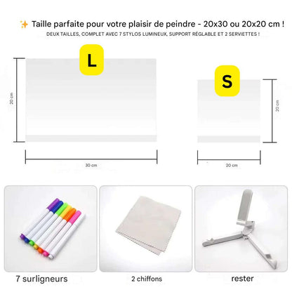 Skanto | Kiddli LED Drawing Board – Reusable Light-Up Writing Tablet