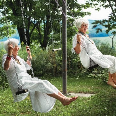 BowLift | Tree of Life Sister on the Swing Cry-stal Pendant Necklace