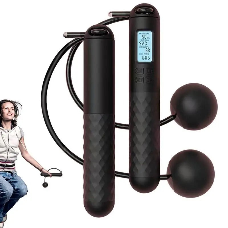 Wireless Jump Rope with Counter – Weighted Handles for Home Cardio Workouts | Karnz
