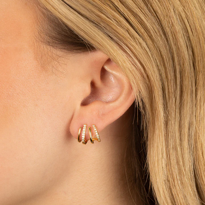 Skanto | Twisted Earrings | Elegant Design | Gold or Silver