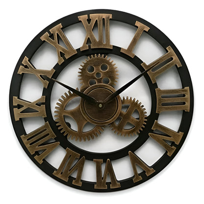Wall clock in gear design – Industrial design for stylish wall decoration | Karnz