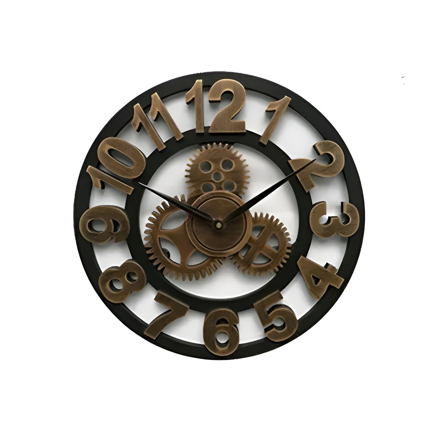 Wall clock in gear design – Industrial design for stylish wall decoration | Karnz