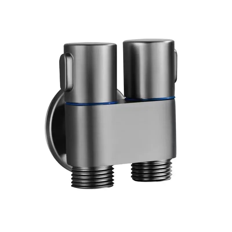 BowLift | Double control valve made of brass – Water supply with matte black finish
