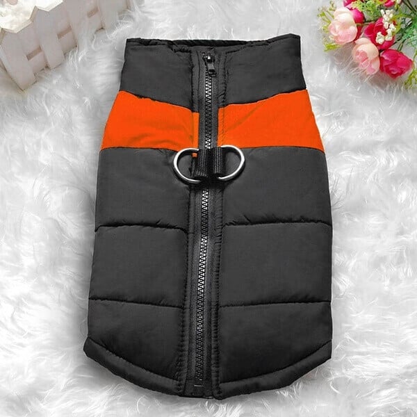 Winter Warm Waterproof Dog Vest with Zipper (Size S-7XL)