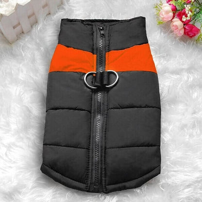 Winter Warm Waterproof Dog Vest with Zipper (Size S-7XL)