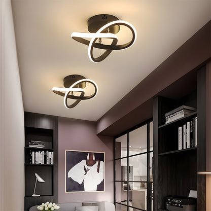 Skanto | LED Ceiling Lamp with Black Metal Frame