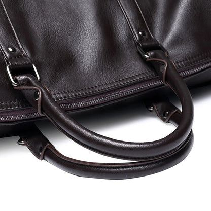 Skanto | Quiet Leather Men's Travel Bag – Perfect for Long and Short Trips