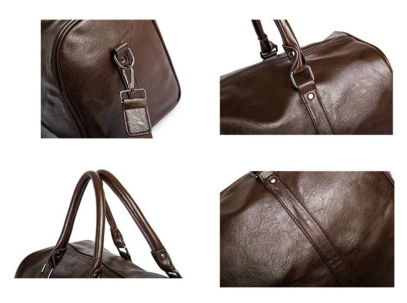 Skanto | Quiet Leather Men's Travel Bag – Perfect for Long and Short Trips