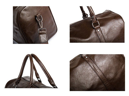 Skanto | Quiet Leather Men's Travel Bag – Perfect for Long and Short Trips